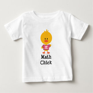 T-shirt de nourrisson de poussin de maths