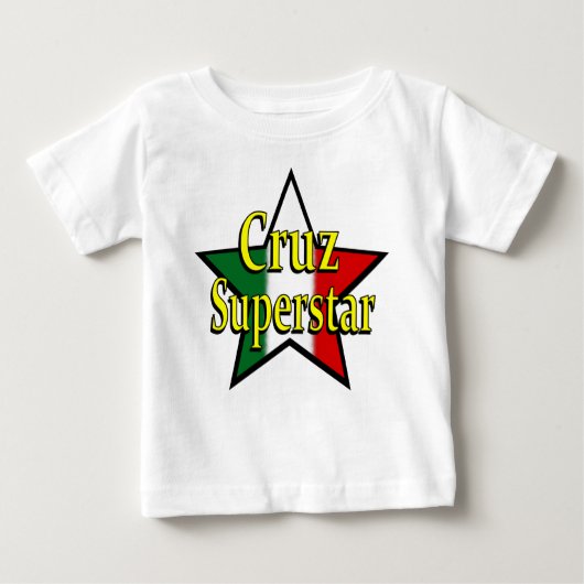 T-shirt de nourrisson de superstar de Cruz (Devant)