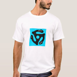 T-shirt De nouveau au bleu mono de chemise de 45