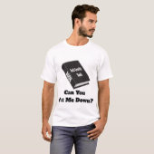 T-shirt de nouveauté avec graphique de livre témoi (Devant entier)