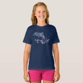 T-shirt de nouveauté de créature de mer d'océan de (Devant entier)