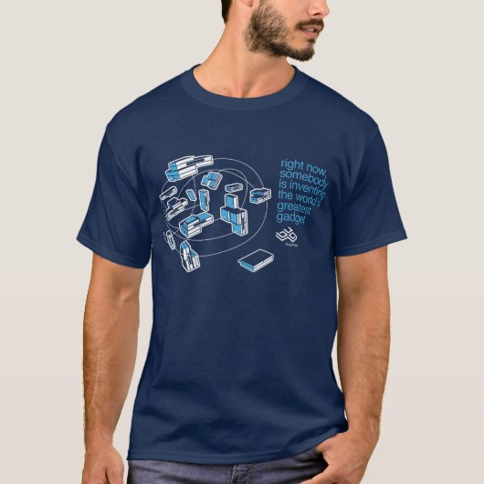 T-shirt de nuage d'INSECTE - bleu (Devant)