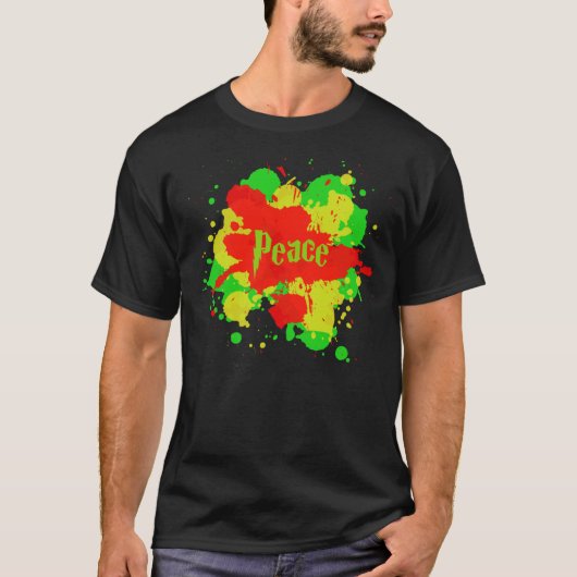 T-shirt de paix de Rasta (Devant)