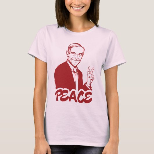 T-shirt de paix de Ron Paul (Devant)