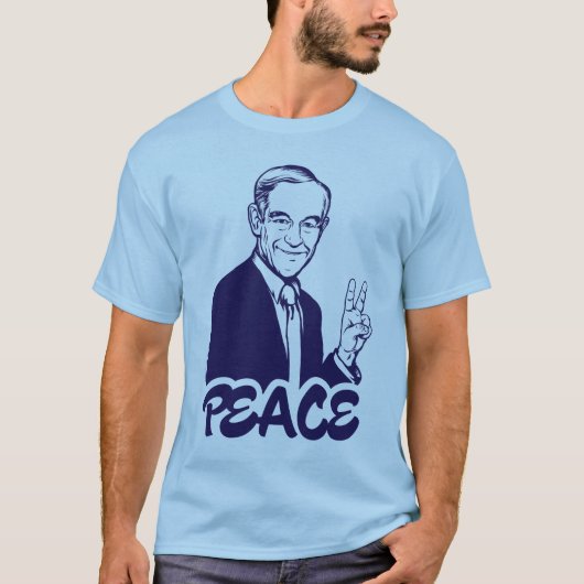 T-shirt de paix de Ron Paul (Devant)