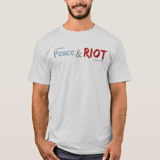 T-shirt de paix et d'émeute