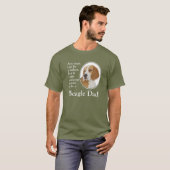 T-shirt de papa de beagle (Devant entier)