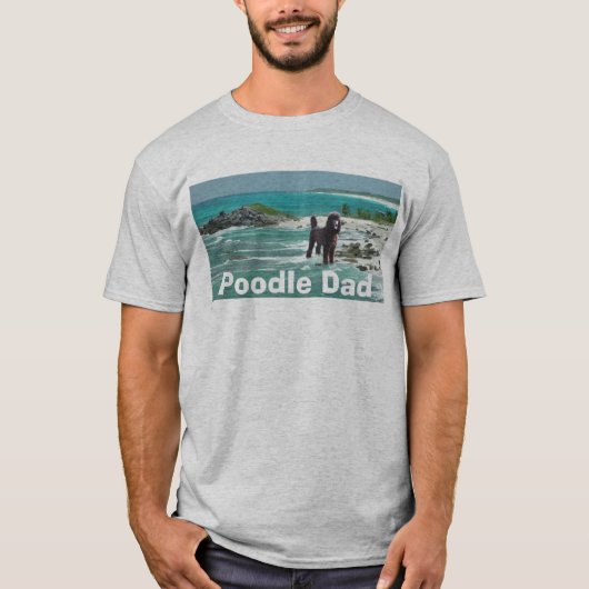 T-shirt de papa de caniche (Devant)