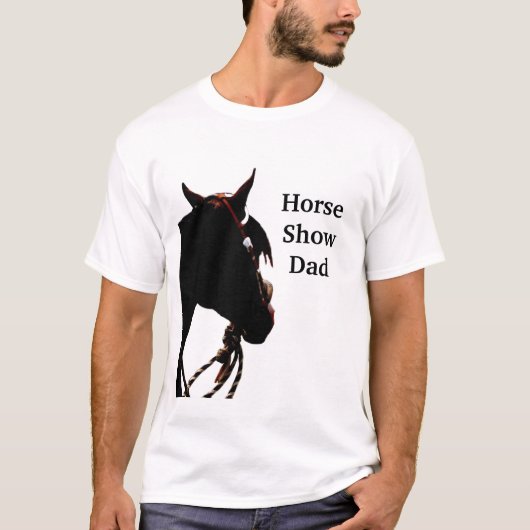 T-shirt de papa de concours hippique (Devant)