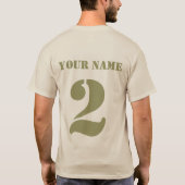 T-shirt de papa de lacrosse d'impression de dos de (Dos)