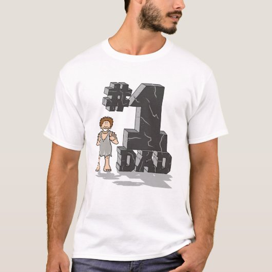 T-shirt de papa du numéro 1 (Devant)