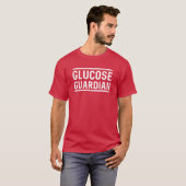 T-shirt de papa gâteau de gardien de glucose (Devant entier)
