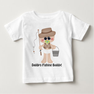 T-shirt de papa's Fishing Buddy Baby