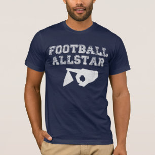 T-shirt de papier d'Allstar du football