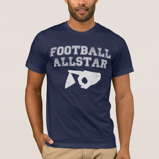 T-shirt de papier d'Allstar du football (Devant)