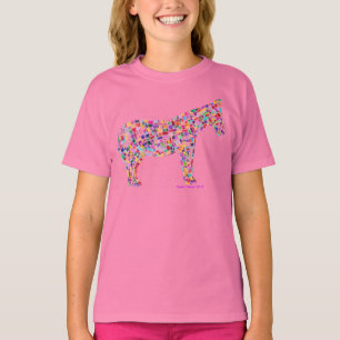T-shirt de papier de cheval de mosaïque de Helena