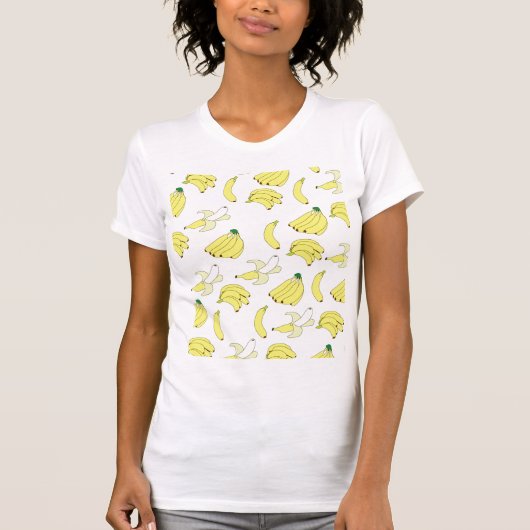 T-shirt de papier peint de banane (Devant)