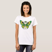 T-shirt de papillon de la Jamaïque (Devant entier)