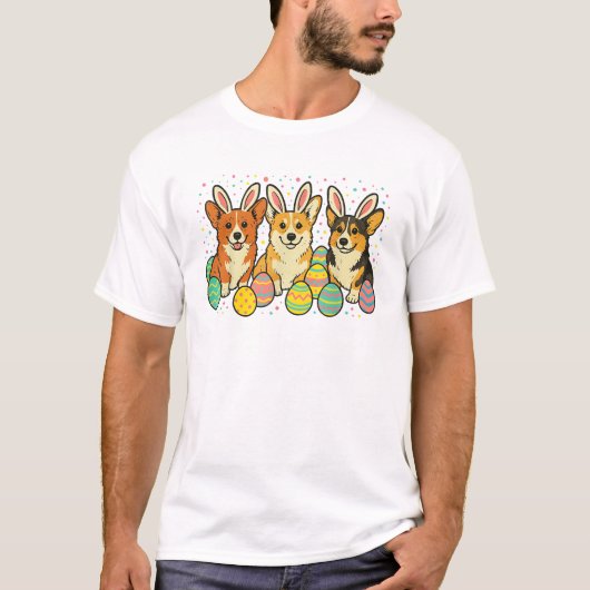 T-Shirt de Pâques Corgi_1 (Devant)
