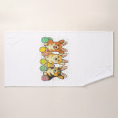 T-Shirt de Pâques Corgi_1 (Serviette de bain)