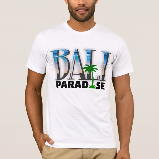 T-shirt de paradis de Bali (Devant)