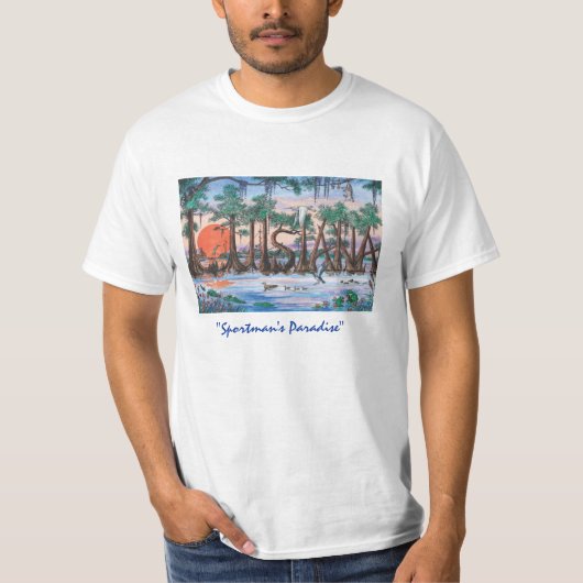 T-shirt de paradis de la Louisiane Sportman (Devant)