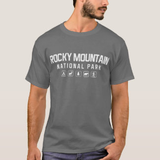 T-shirt de parc national de montagne rocheuse -