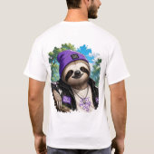 T-Shirt de paresseux décontracté (Dos)