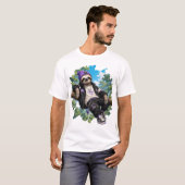 T-Shirt de paresseux décontracté (Devant entier)
