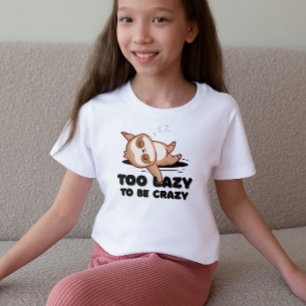 T-shirt de paresseux drôle "Trop paresseux pour êt