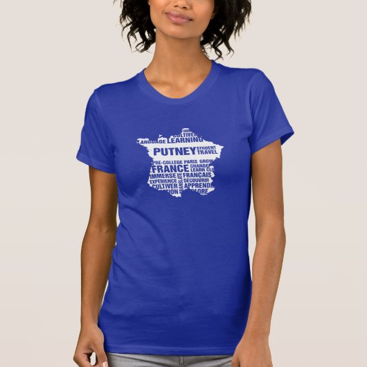 T-shirt de Paris de Pré-Université dans des (Devant)