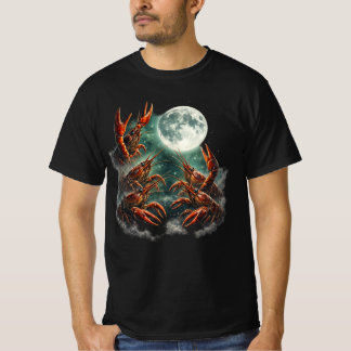 T-shirt de parodie amusante Crawfish Moon – Retro