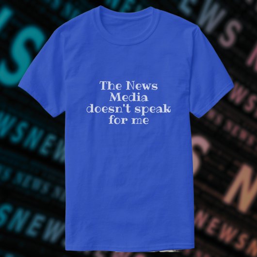 T-shirt de partialité des médias traditionnels