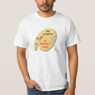 T-shirt de partie de peinture d'art