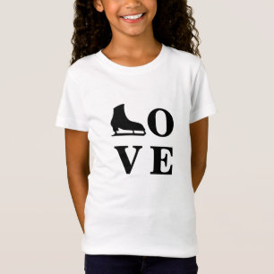 T-shirt de patinage sur glace (noir et blanc)