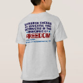 T-shirt de patriote de Lil (Dos)