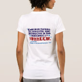 T-shirt de patriote de Lil (Dos)