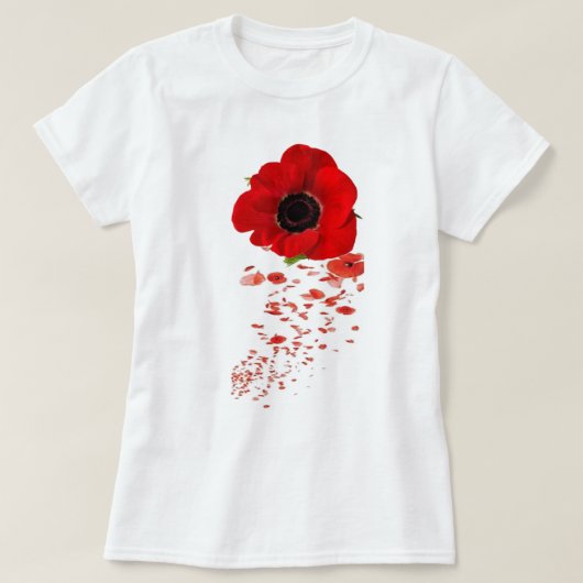 T-shirt de pavot de souvenir (Design devant)