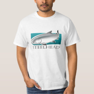 T-shirt de pêche à tête d'acier pour le pêcheur.