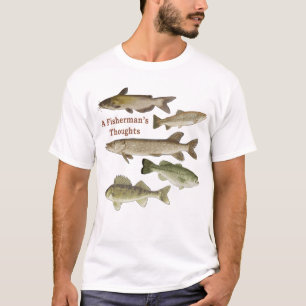 T-shirt de pêche, cadeaux de pêcheur, poisson