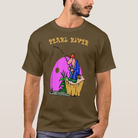 T-shirt de pêche de la rivière Pearl (Devant)