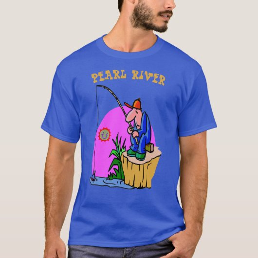 T-shirt de pêche de la rivière Pearl (Devant)