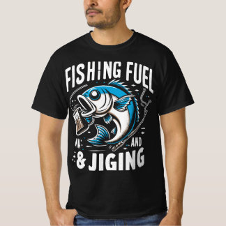 T-shirt de pêche et carburant