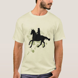 T-shirt de peinture de cheval