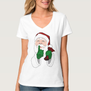 T-shirt de Père Noël des femmes mignonnes de