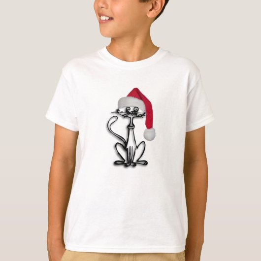T-shirt de Père Noël Kitty (Devant)