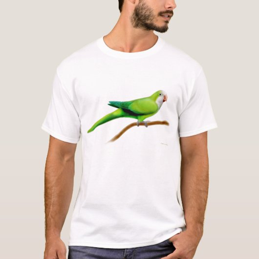 T-shirt de perroquet de quaker (Devant)