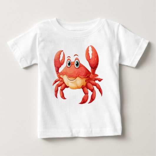 T-shirt de personnage de dessin de homard (Devant)