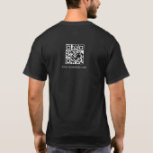 T-Shirt de Personnel Uniforme Noir avec Logo Code (Dos)