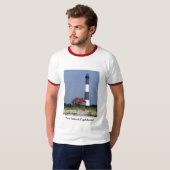 T-shirt de phare d'île du feu (Devant entier)